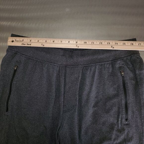 Lululemon Discipline Pull On Track Gray Straight Leg Zip Pockets Drawstring XL - Picture 10 of 14
